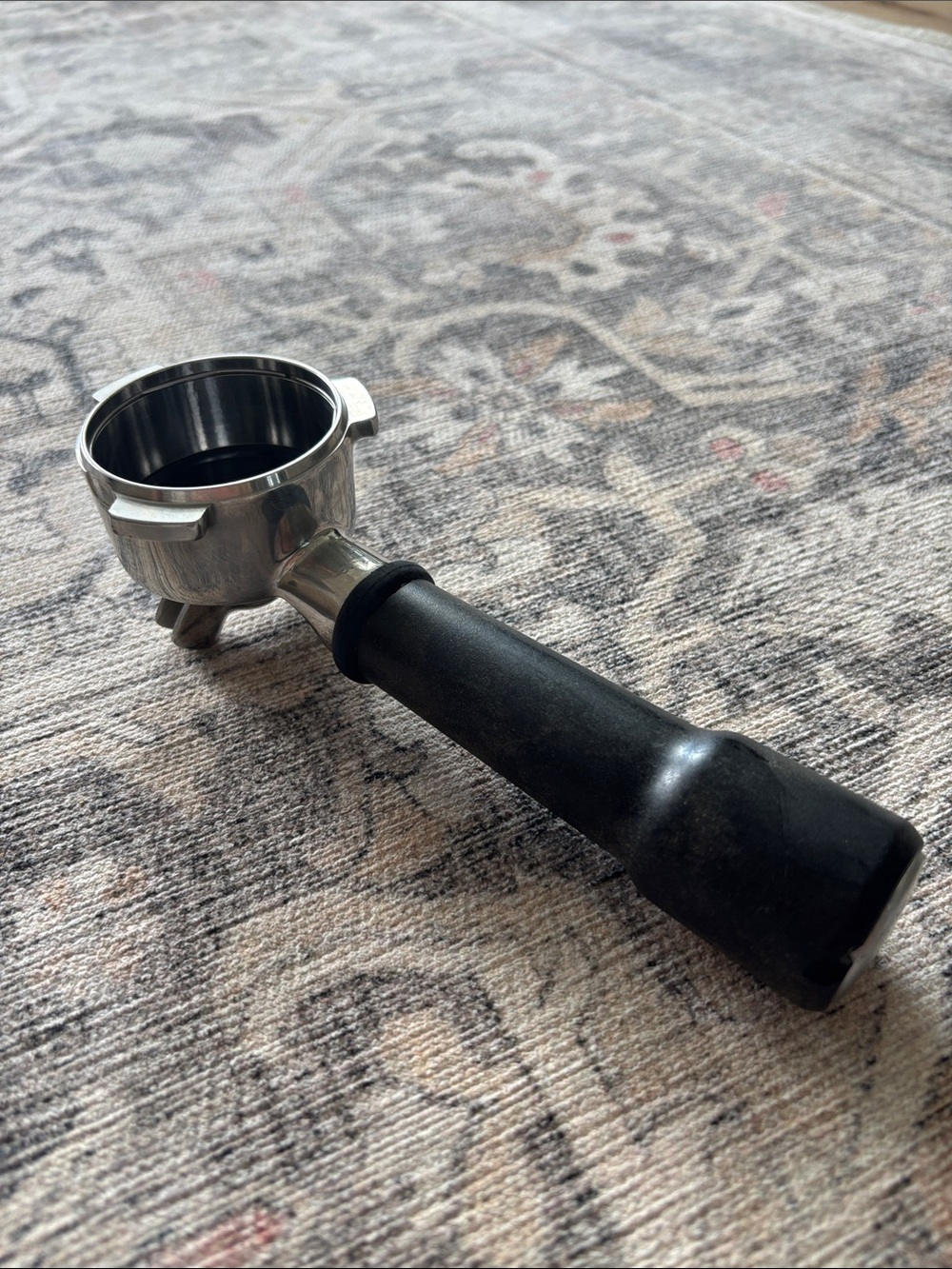 Portafilter with Black Handle - Stainless Steel Espresso Filter